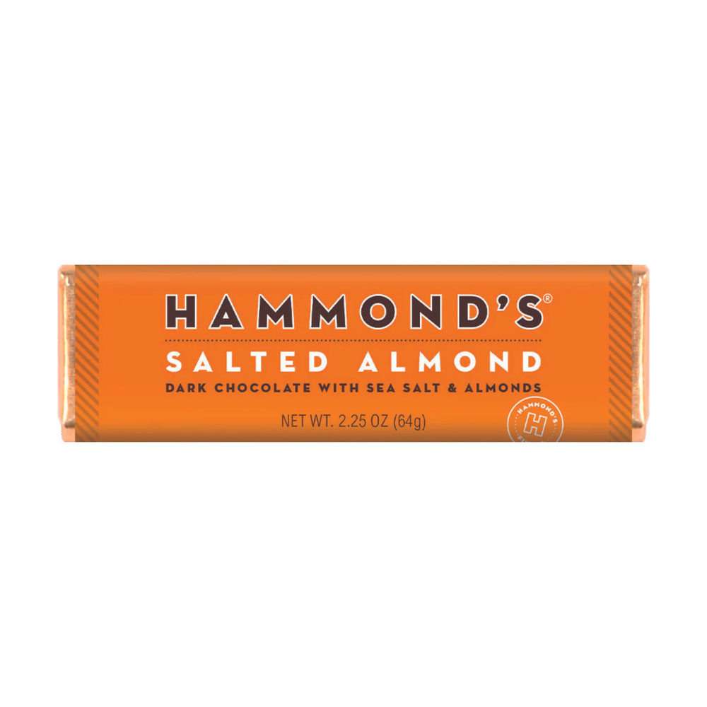 Salted Almond Dark Chocolate Bar