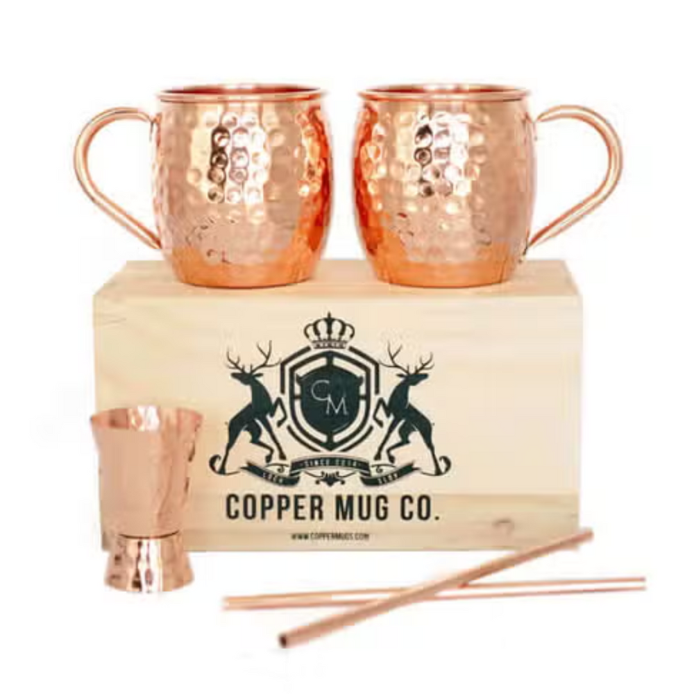 Moscow Mule Copper Mugs Gift Set